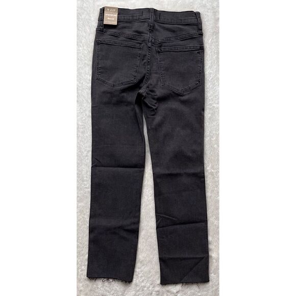 NWT Madewell Petite Stovepipe Jeans in Banberry Wash: Raw-Hem Edition, Size 23P - Picture 14 of 16